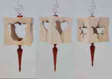 Dented Cube Ornaments